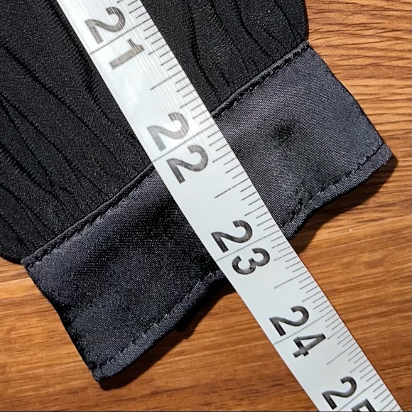 White House Black Market WHBM Long Sleeve Satin-Trim Shirt Dress XXS - Picture 10 of 10